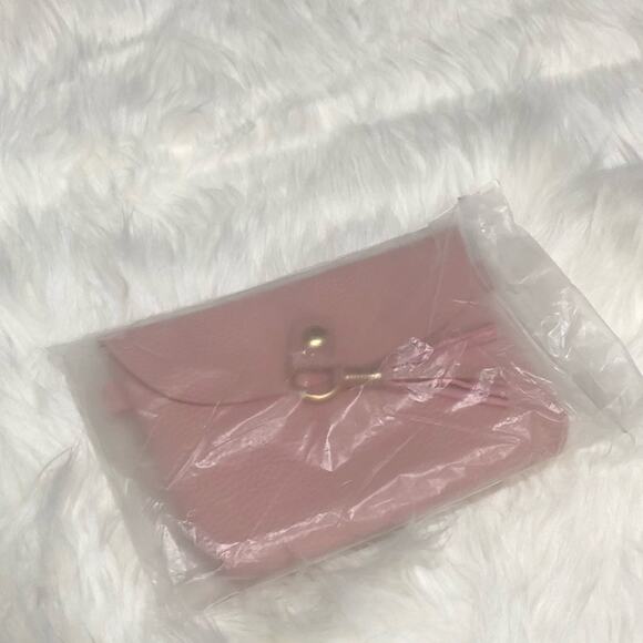 Cider Pink Leather Crossbody Bag with Tassel - Picture 5 of 6